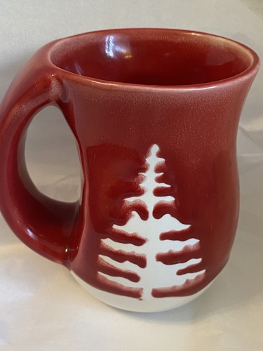 DOS TAZAS ABRAZOS INVIERNO ÁRBOL PINO-CANADÁ-ROJO VERDE 5” Alto NUEVO-Sin etiquetas - Regalos- - Imagen 7 de 10