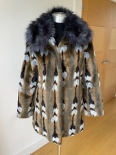 Unreal Fur Anthropologie Jacket / Coat Size Small Worn 2/ 3 Times