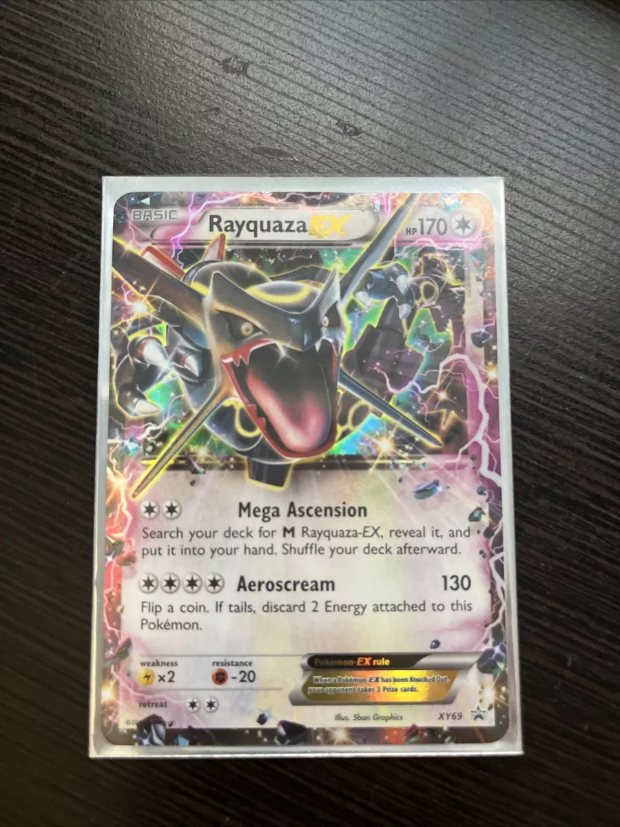  Pokemon - Rayquaza-EX (XY69) - XY Black Star Promos - Holo :  Toys & Games