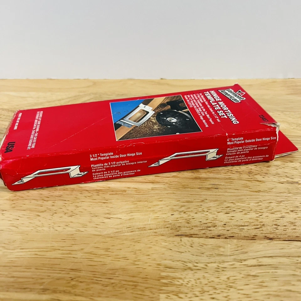 Vermont American #23457 Juego de plantillas de acero para mortaja con bisagra nuevo en caja Foto 4 de 4