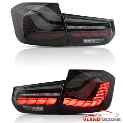 VLAND LED GTS Tail Lights For 2012-18 BMW 3-Series M3 F30 Sedan Rear Brake Lamp