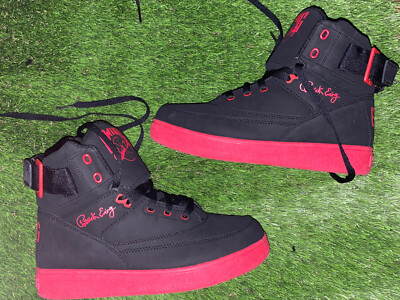 PATRICK EWING ATHLETICS ROGUE MENS BASKETBALL SHOES SIZE 9 BLACK/RED SUEDE