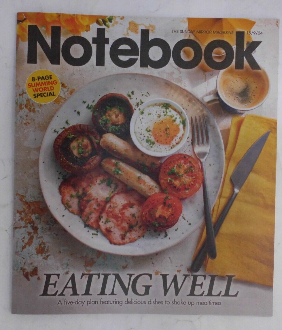 Notebook The Sunday Mirror magazine supplement 15th September 2024 Eating Well-image