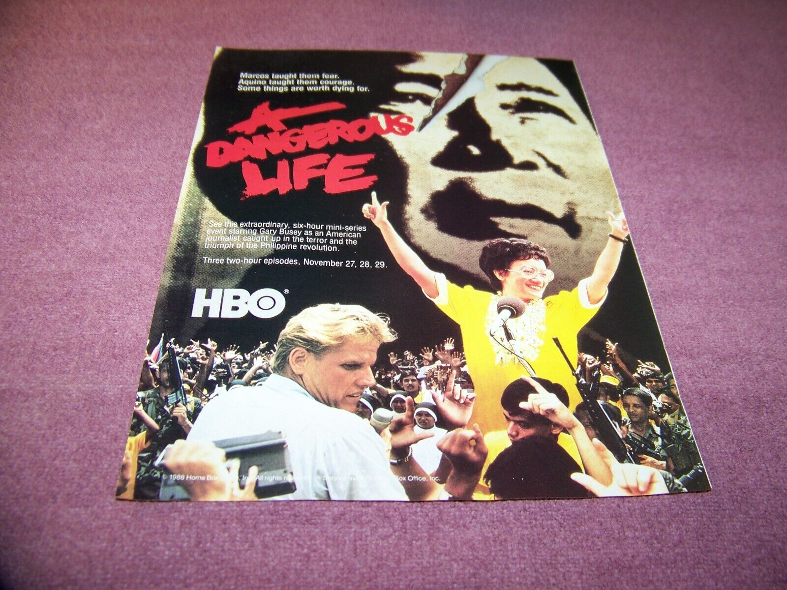 The High Life HBO Original Print Ad From Magazine Television Ad 1996