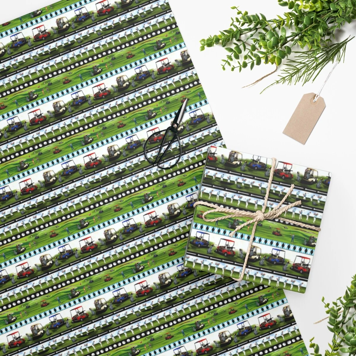 Golf Wrapping Paper Custom Wrapping Paper Golf Gift Wrap