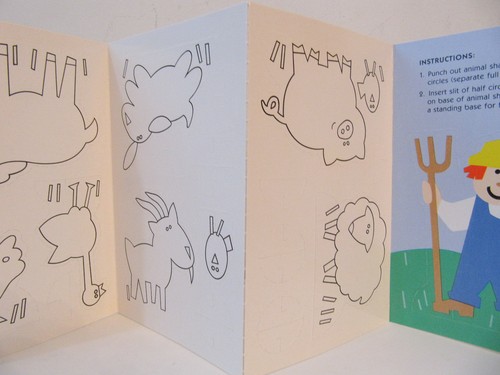 NEU 1990 Hallmark Color-Your-Own "Farm Animals" Standstanzer Posten von 16 - Bild 7 von 9