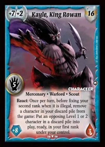 Kayle, King Rowan - Mercenaries - Warlord Saga of the Storm