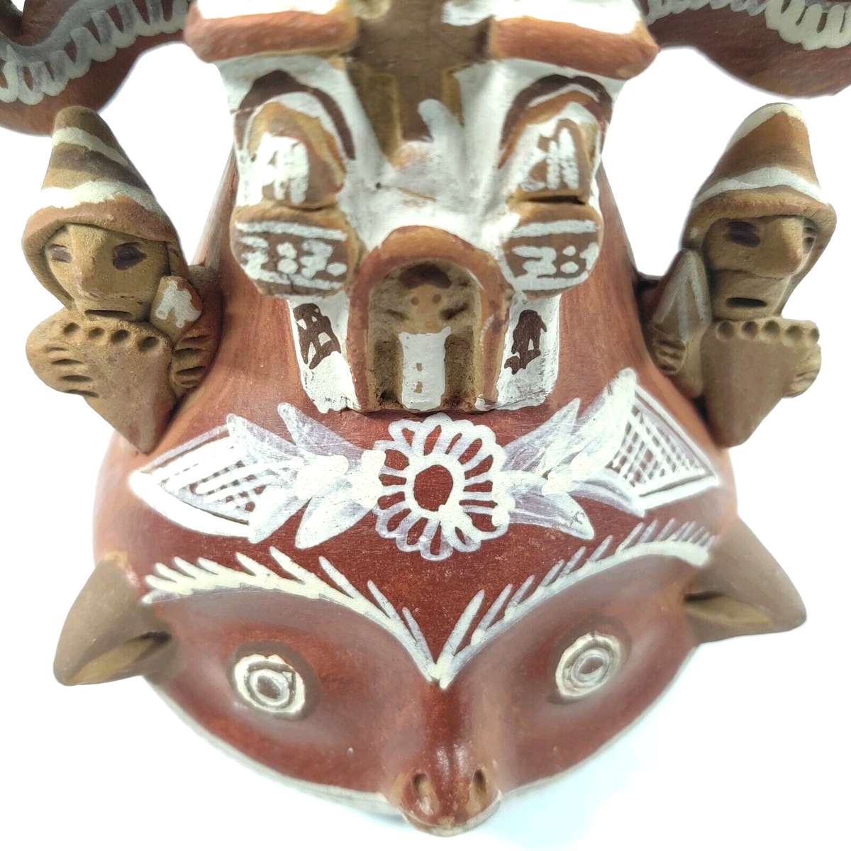 VTG Clay Terracotta Peruvian Peru Quinua Folk Art Pottery