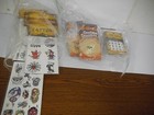 LOT OF 50 ASSORTED HALLOWEEN SPOOKY SPARKLERS, NAIL STICKERS, TATTOOS — photo 1