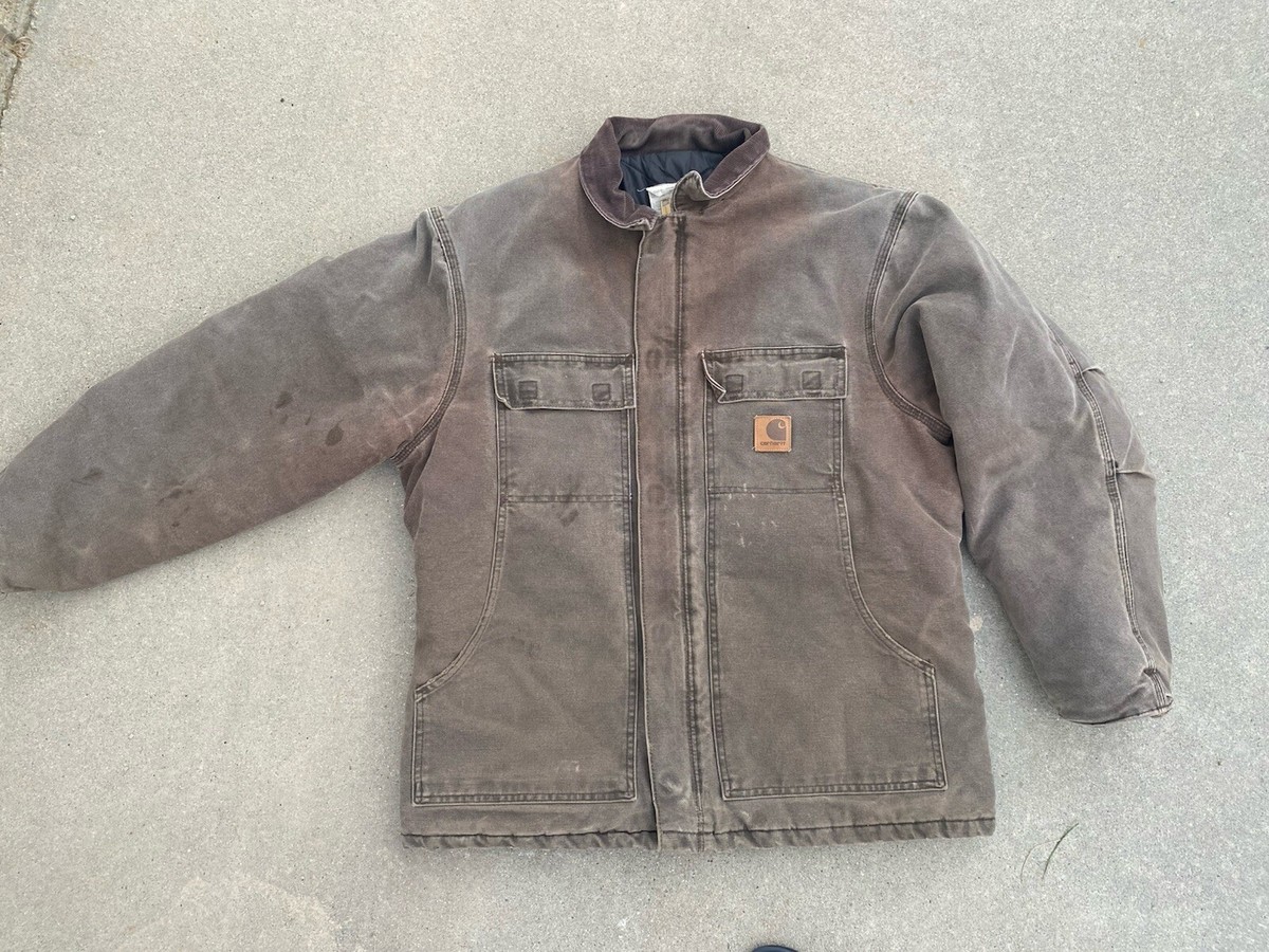 CarharttトラッカージャケットXL J10 CHT USA製 90s レア