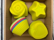 Silicone Cupcake Liners Reusable Baking Cups Nonstick Easy Clean 24pc
