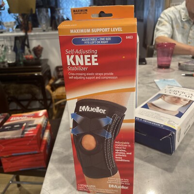 Mueller Sports Medicine Self Adjusting Knee Stabilizer Max Support One Size 