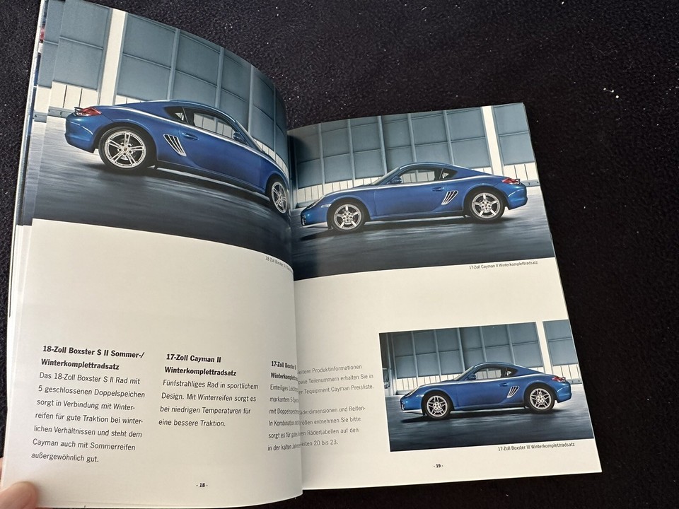 2012 2013 Porsche Cayman & S Tequipment GERMAN Brochure Accessories 987