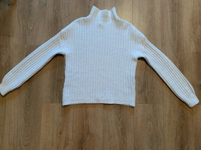 darling harbour Damen Pullover Gr. S/M Wollweiß Kaschmir/ Wolle