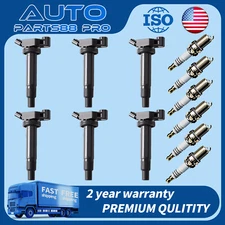 🔥6x Ignition Coil + Spark Plug for 2001-2006 Toyota Sienna 3.0L/3.3L UF267 Pack