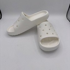 CROCS Classic Crocs Slide Slip-On Unisex Size M7 / W9 White