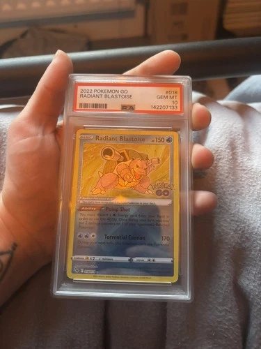 PSA 10 2022 Pokemon GO Radiant Blastoise 018/078 PSA 10 Gem Mint