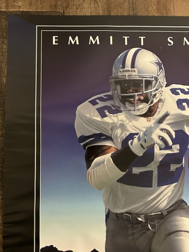 Vintage 1994 Emmitt Smith Midnight Run Poster 16” x 20” - Bild 4 von 15