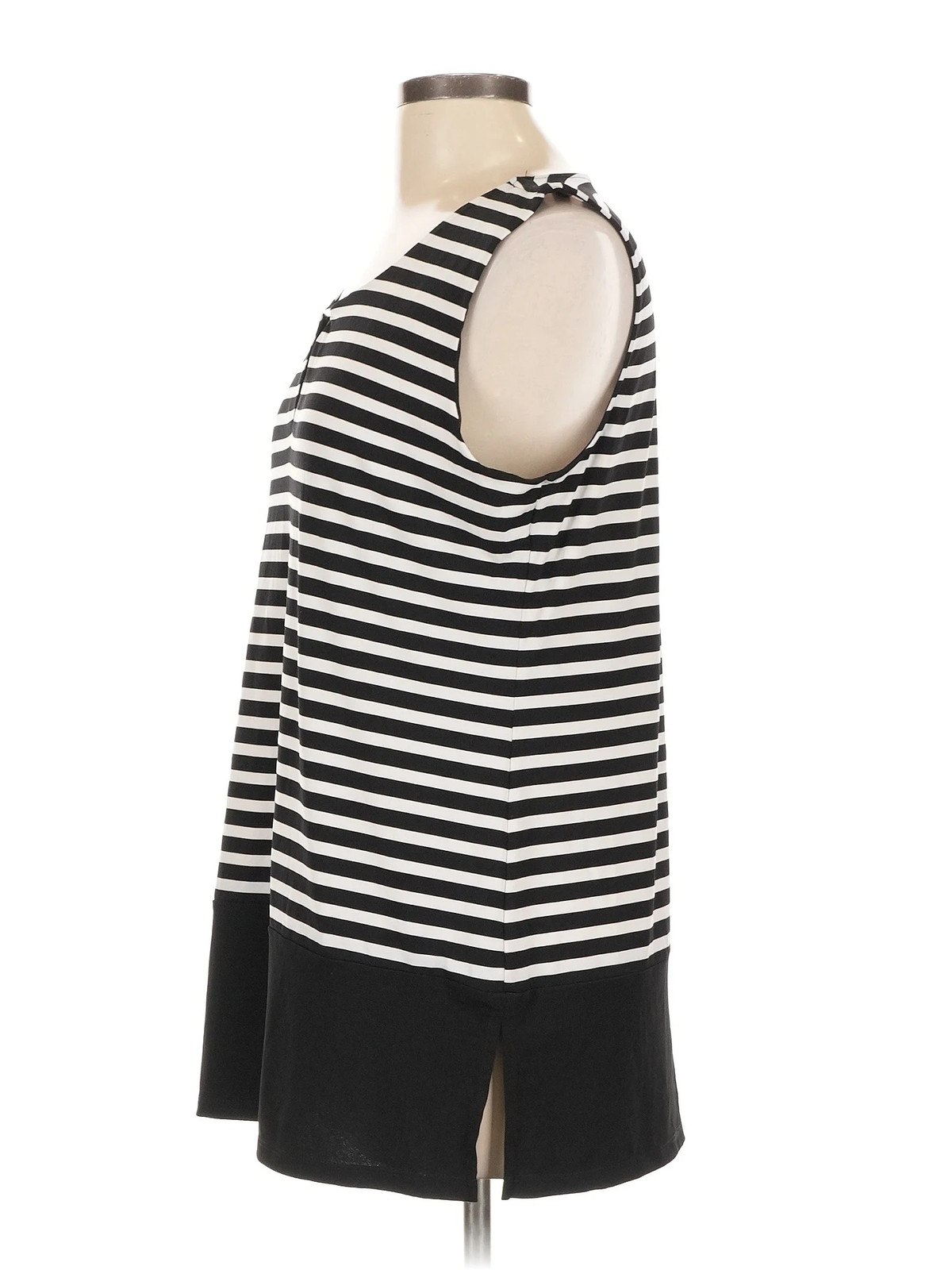 Calvin Klein Women Black Sleeveless Top L thumbnail 4