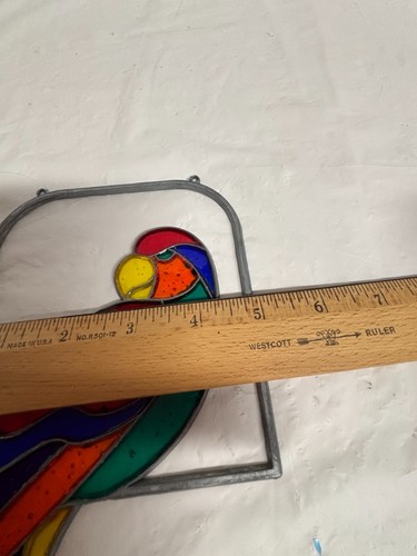 Unbranded Parrot on Perch Suncatcher-Stained Glass 8.5" x 5" - Picture 5 of 5