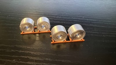 2 Sets - 3D Printed N Scale Kit Steel Coils (2) and Stand MADE IN USA