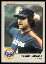 Frank LaCorte 1983 Fleer #454 Houston Astros MLB READ FREE SHIPPING AutographDen