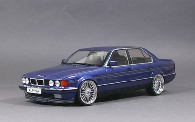 Alpina B11 3,5 Liter BMW E32 blau Alpina Alufelgen 19 Zoll Umbau 1/18