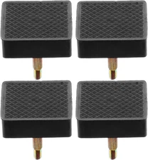 Replacement Heel Caps for High Heels 5 Pairs Black Heart-Shaped Heel Tips with T