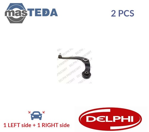 TC1808 LH RH TRACK CONTROL ARM PAIR FRONT LOWER DELPHI 2PCS NEW OE REPLACEMENT