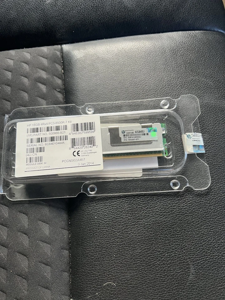 Samsung 16GB PC3-8500R 240-pin DIMM M393B2K70CM0-CF8Q5 HP Servers - Image 1 of 1