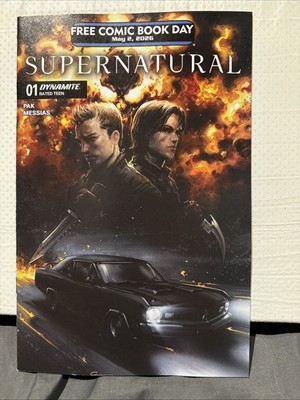 Supernatural 2026 FCBD Unstamped & Near Mint! Dynamite Mylar Bag + Board!