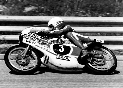 Rotax 125cc racer Johann Zemsauer 1975 2nd place in German National Championship