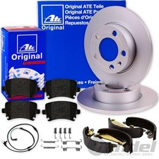 ATE BREMSSCHEIBEN 298mm + BELÄGE + HANDBREMSE HINTEN passend für BMW 5er E39