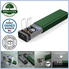 Metal Weekly Pill Organizer Travel Case 7 Days Large Capacity Portable