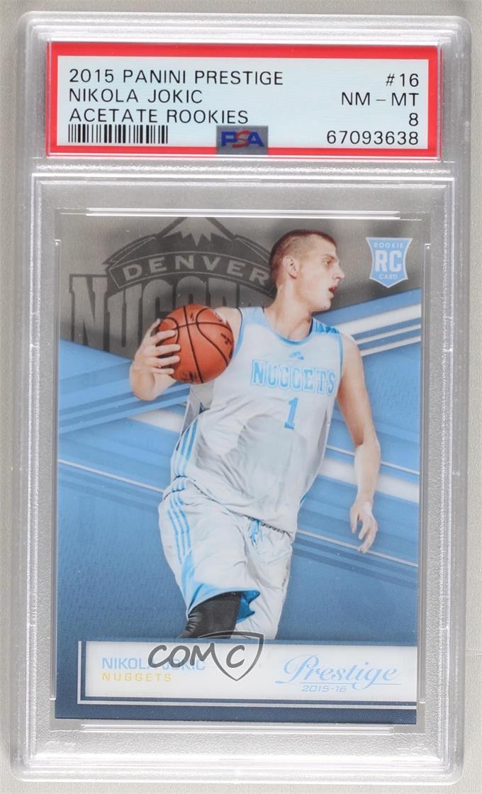 2015-16 Panini Prestige Acetate Rookies Nikola Jokic #16 PSA 8 RC 0st9