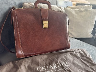 Aktentasche Leder von Chiarugi ( Florenz) NEU