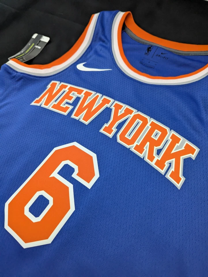 NIKE NBA SWINGMAN JERSEY KNICKS PORZINGUS HOMBRE TALLA MEDIANA 44 AZUL NUEVA YORK NUEVO CON ETIQUETAS Foto 3 de 4