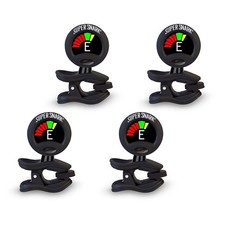 Snark Super Snark 3 ClipOn Tuner 4 Pack Black