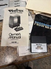 Vectrex Arcade System HP 3000 Video Game Console 20 Games 2 Controllers Manuals