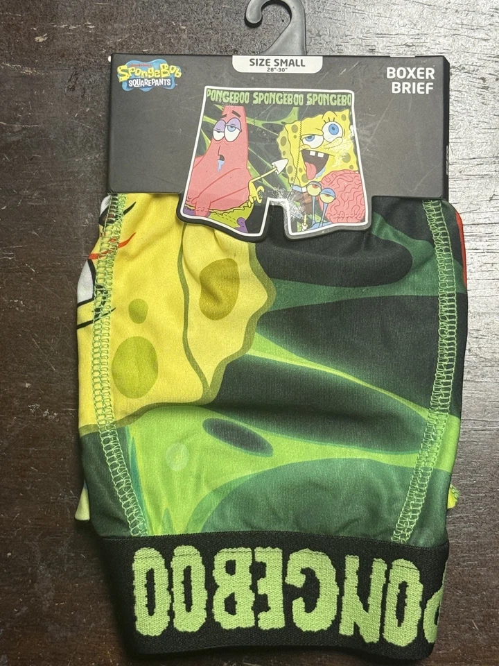  Nickelodeon Bob Esponja Pantalones Cuadrados Boxer Calzoncillo Talla Pequeña (28-30)  Foto 2 de 4