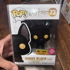 Funko Pop! Harry Potter Sirius Black Flocked #73 Hot Topic Exclusive with CASE!