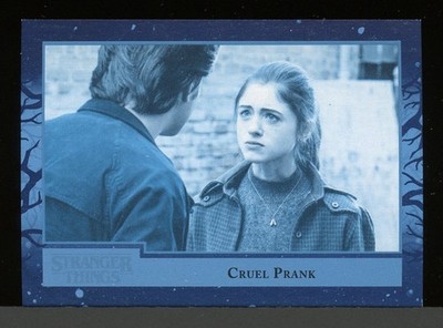 2018 Topps Stranger Things The Upside Down Base #77 /99 Cruel Prank Nancy