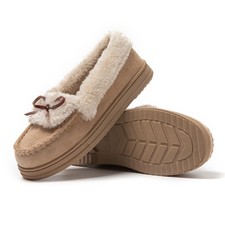 Moccasins Women's Classic Boat Shoes Flat Loafers Comfort Sailing Shoes Lady...