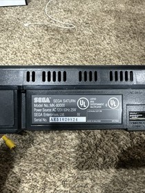 Sega Saturn MK-80000 No Video Output READ DESCRIPTION FOR PARTS DOES POWER ON 