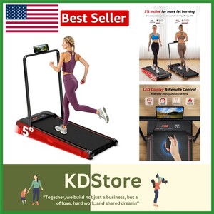 Sturdy Walking Pad with 5-Layer Belt & Shock Absorbers – 330 lbs Capacity