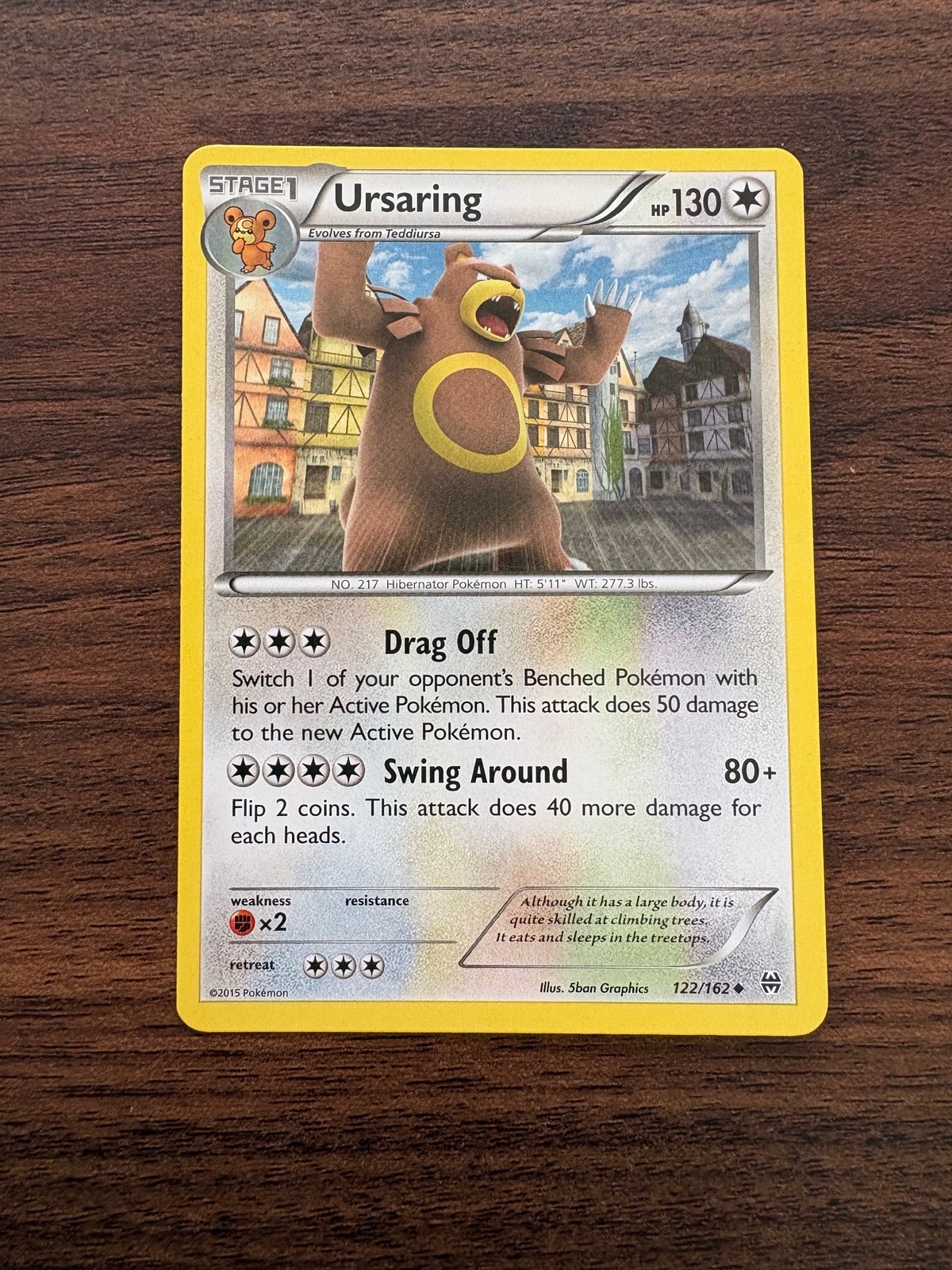 XY - BREAKthrough #122/162 Ursaring Base Set NM