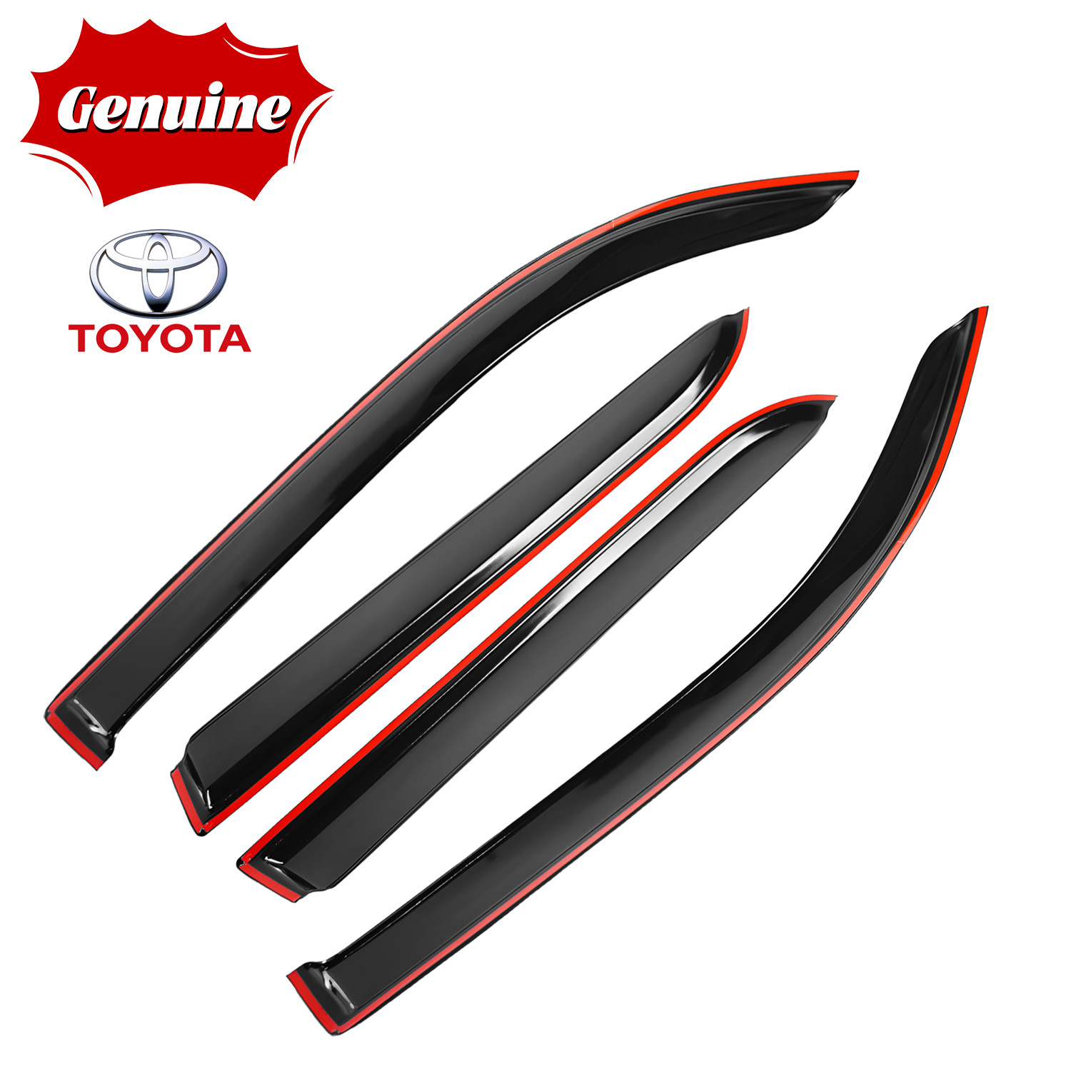 Genuine Toyota Window Visors Tacoma 2024-2025 Double Rain Guard Vent Deflector