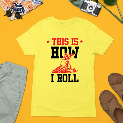 Sport Biker T-Shirt This Is How I Roll Motorrad Cool Fahrer Sportbekleidung Geschenk