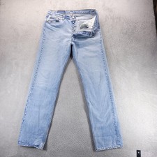 VTG Levis 501 Jeans Mens 36x36 Blue Straight Button Fly Made In USA 90s