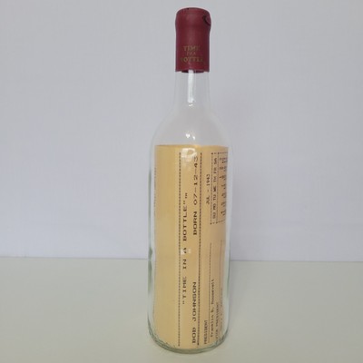 Vintage 1986 Time in a Bottle Novelty Collectible Commemorating The Year 1943